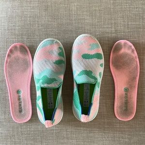 Kids Rothy’s camo sneakers